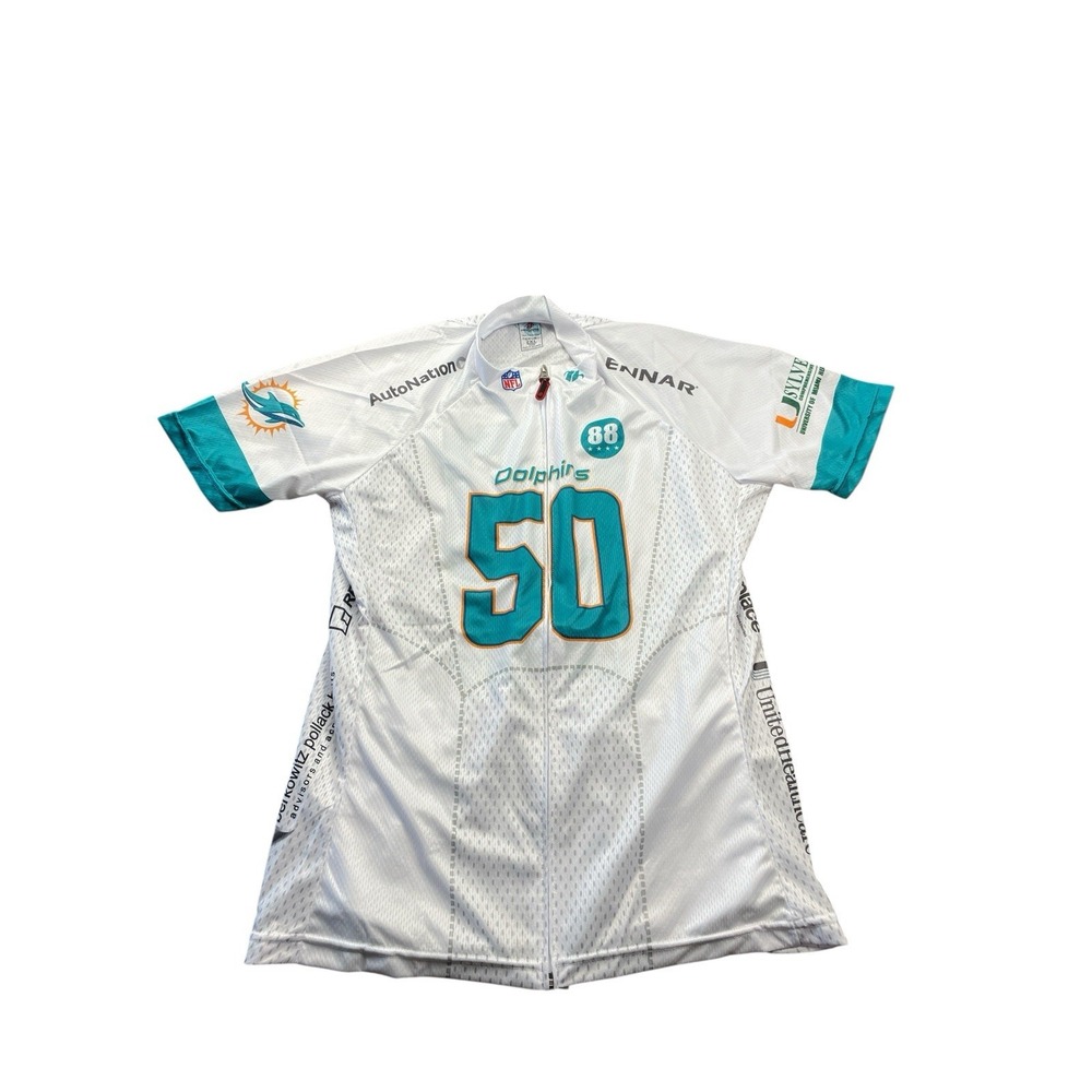 Miami Dolphins Cycling Challenge Hincapie Women's 2XL Cycle Jersey‎ Number 50